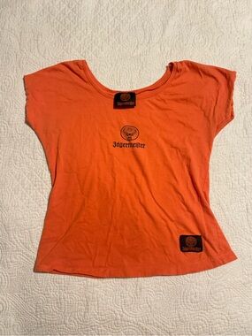 Vintage Jaegermeister Orange Short Sleeve Logo Tee